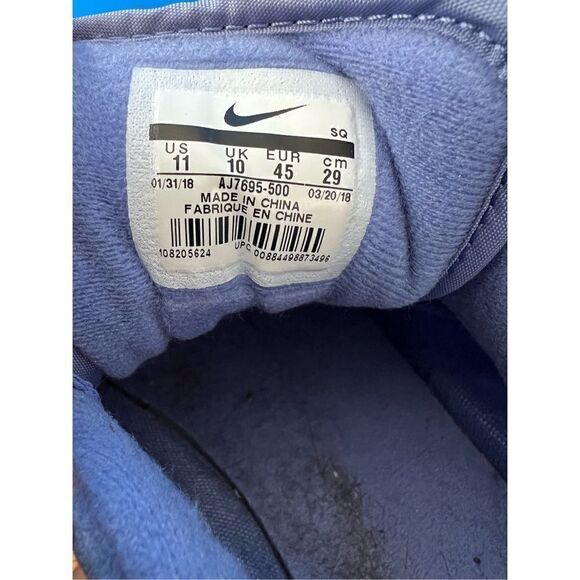 Nike Air Max 90/1 Purple Basalt DS size 11 AJ7695 500 - Picture 5 of 6